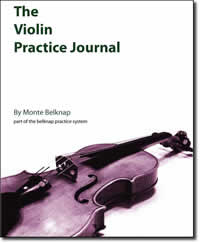 violin journal cover